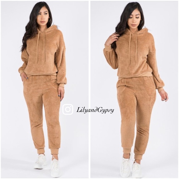 Warm Sherpa lounge set - Picture 6 of 13